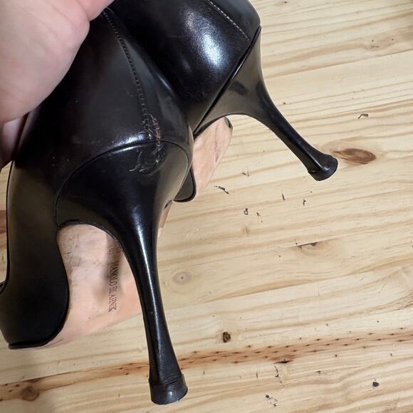 Manolo Blahnik Womens Size 39/9 US Heeled Shoes Black Stiletto Pointed Toe - Picture 8 of 9